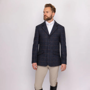 Shires Aubrion Gents Saratoga Jacket Juniper Navy Check| Online For Equine