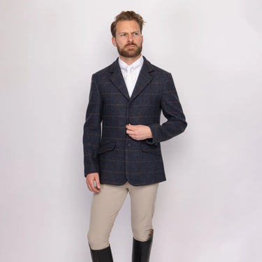 Shires Aubrion Gents Saratoga Jacket Juniper Navy Check| Online For Equine