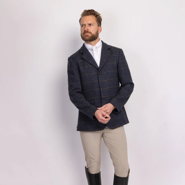 Shires Aubrion Gents Saratoga Jacket Juniper Navy Check| Online For Equine