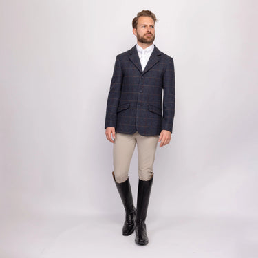 Shires Aubrion Gents Saratoga Jacket Juniper Navy Check| Online For Equine