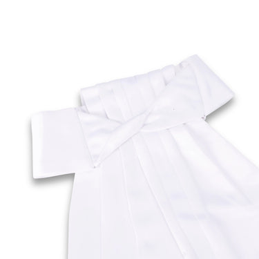 Shires Aubrion Hampton Ready Tied Stock White| Online For Equine