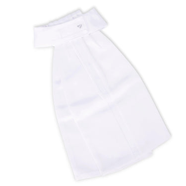 Shires Aubrion Hampton Ready Tied Stock White| Online For Equine