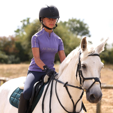 Shires Aubrion Heather Equestrian Short Sleeve Base Layer -Young Rider| Online For Equine