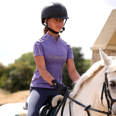 Shires Aubrion Heather Equestrian Short Sleeve Base Layer -Young Rider| Online For Equine
