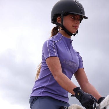 Shires Aubrion Heather Equestrian Short Sleeve Base Layer -Young Rider| Online For Equine