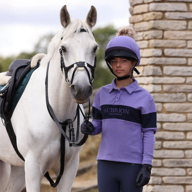 Shires Aubrion Heather/Midnight Equestrian Button Sweatshirt -Young Rider| Online For Equine