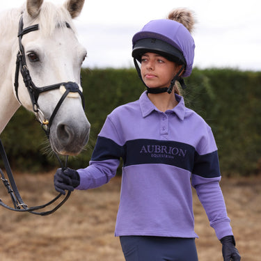 Shires Aubrion Heather/Midnight Equestrian Button Sweatshirt -Young Rider| Online For Equine