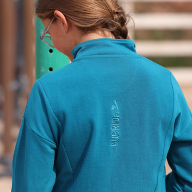 Shires Aubrion Kingfisher React Quarter Zip Sweater - Young Rider| Online For Equine