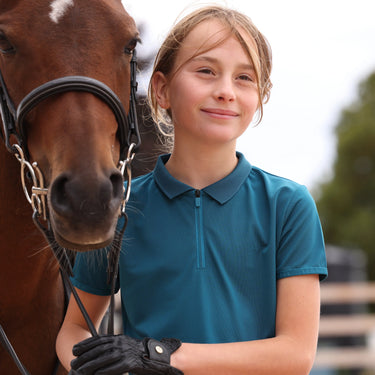 Shires Aubrion Kingfisher React Tech Polo - Young Rider| Online For Equine