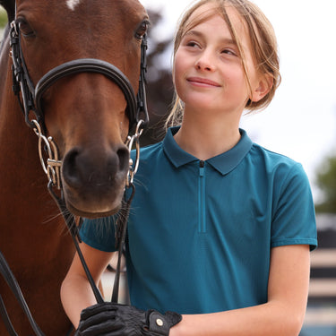 Shires Aubrion Kingfisher React Tech Polo - Young Rider| Online For Equine