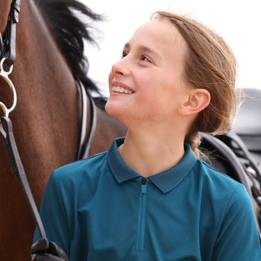 Shires Aubrion Kingfisher React Tech Polo - Young Rider| Online For Equine