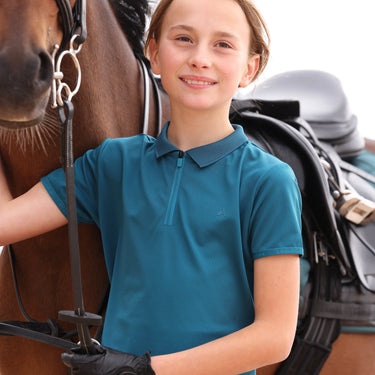 Shires Aubrion Kingfisher React Tech Polo - Young Rider| Online For Equine