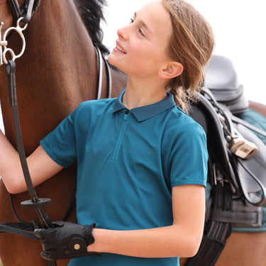 Shires Aubrion Kingfisher React Tech Polo - Young Rider| Online For Equine