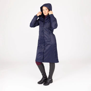 Shires Aubrion Ladies Eltar Long Waterproof Coat Navy| Online For Equine