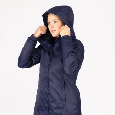 Shires Aubrion Ladies Eltar Long Waterproof Coat Navy| Online For Equine