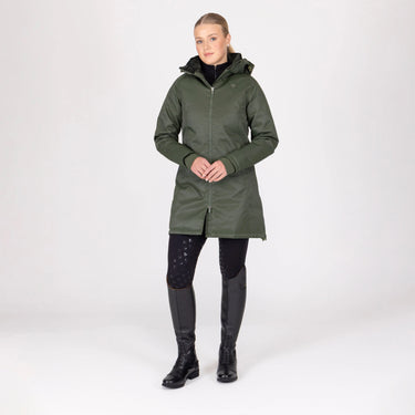 Shires Aubrion Ladies Eltar Mid Length Waterproof Coat Khaki| Online For Equine