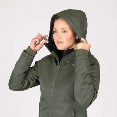 Shires Aubrion Ladies Eltar Mid Length Waterproof Coat Khaki| Online For Equine
