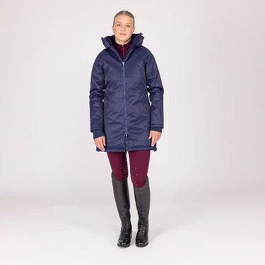 Shires Aubrion Ladies Eltar Mid Length Waterproof Coat Navy| Online For Equine