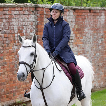 Shires Aubrion Ladies Eltar Mid Length Waterproof Coat Navy| Online For Equine