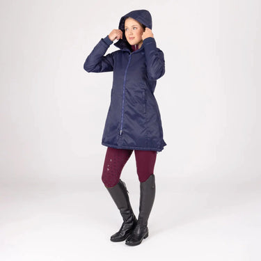 Shires Aubrion Ladies Eltar Mid Length Waterproof Coat Navy| Online For Equine