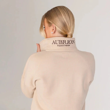 Shires Aubrion Ladies Equestrian Quarter Zip Sweater Oat| Online For Equine