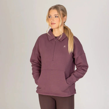 Shires Aubrion Ladies Equestrian Quarter Zip Sweater Thistle| Online For Equine