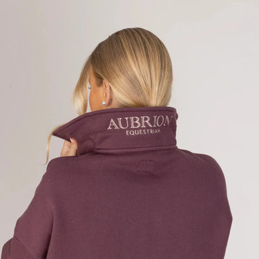 Shires Aubrion Ladies Equestrian Quarter Zip Sweater Thistle| Online For Equine