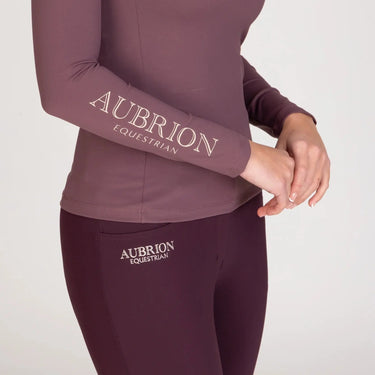 Shires Aubrion Ladies Equestrian Winter Long Sleeve Base Layer Thistle| Online For Equine