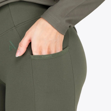 Shires Aubrion Ladies React Crossover Riding Tight Khaki| Online For Equine