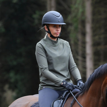 Shires Aubrion Ladies React Relaxed Base Layer Khaki| Online For Equine