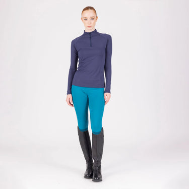Shires Aubrion Ladies React Rhythm Riding Tights Kingfisher| Online For Equine