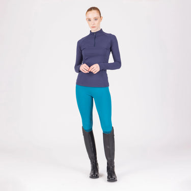 Shires Aubrion Ladies React Rhythm Riding Tights Kingfisher| Online For Equine