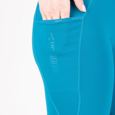 Shires Aubrion Ladies React Rhythm Riding Tights Kingfisher| Online For Equine