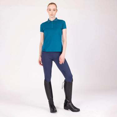 Shires Aubrion Ladies React Rhythm Riding Tights Midnight| Online For Equine