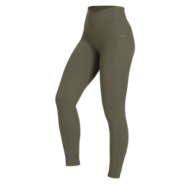 Shires Aubrion Ladies React Sport Tights Khaki| Online For Equine