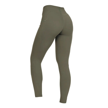 Shires Aubrion Ladies React Sport Tights Khaki| Online For Equine