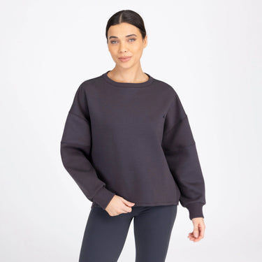 Shires Aubrion Ladies React Sweatshirt Charcoal| Online For Equine