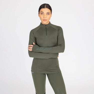 Shires Aubrion Ladies React Winter Base Layer Khaki| Online For Equine