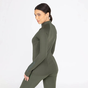 Shires Aubrion Ladies React Winter Base Layer Khaki| Online For Equine