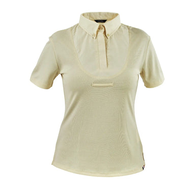 Buy the Shires Aubrion Ladies Yellow Short Sleeve Tie Shirt | Online for Equine
