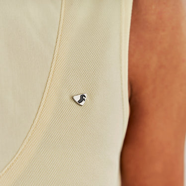 Buy the The Shires Aubrion Ladies Yellow Sleeveless Tie Shirt | Online for Equine