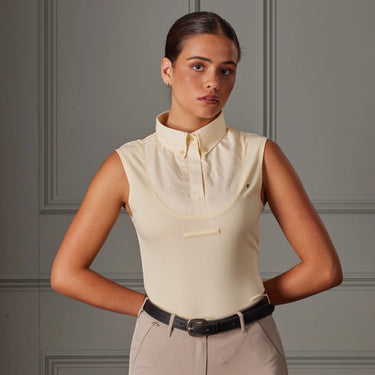 Shires Aubrion Ladies Yellow Sleeveless Tie Shirt| Online For Equine