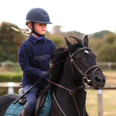 Shires Aubrion Midnight Equestrian Button Sweatshirt -Young Rider| Online For Equine
