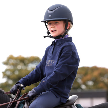Shires Aubrion Midnight Equestrian Button Sweatshirt -Young Rider| Online For Equine