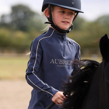 Shires Aubrion Midnight Equestrian Long Sleeve Base Layer -Young Rider| Online For Equine