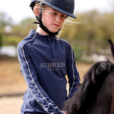 Shires Aubrion Midnight Equestrian Long Sleeve Base Layer -Young Rider| Online For Equine