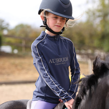Shires Aubrion Midnight Equestrian Long Sleeve Base Layer -Young Rider| Online For Equine