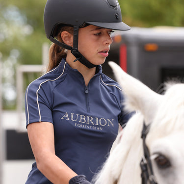 Shires Aubrion Midnight Equestrian Short Sleeve Base Layer -Young Rider| Online For Equine