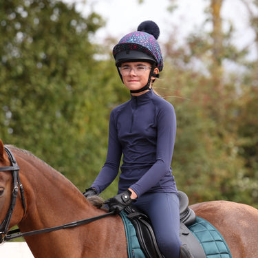 Shires Aubrion Midnight React Long Sleeve Base Layer - Young Rider| Online For Equine