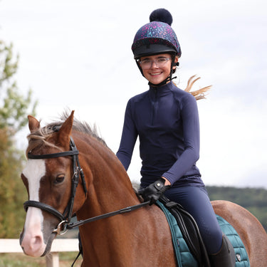 Shires Aubrion Midnight React Long Sleeve Base Layer - Young Rider| Online For Equine